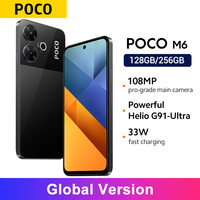 Global Version POCO M6 4G Smartphone  MTK Helio G91 Ultra 108MP camera 33W fast charging 5030mAh battery 6.79\