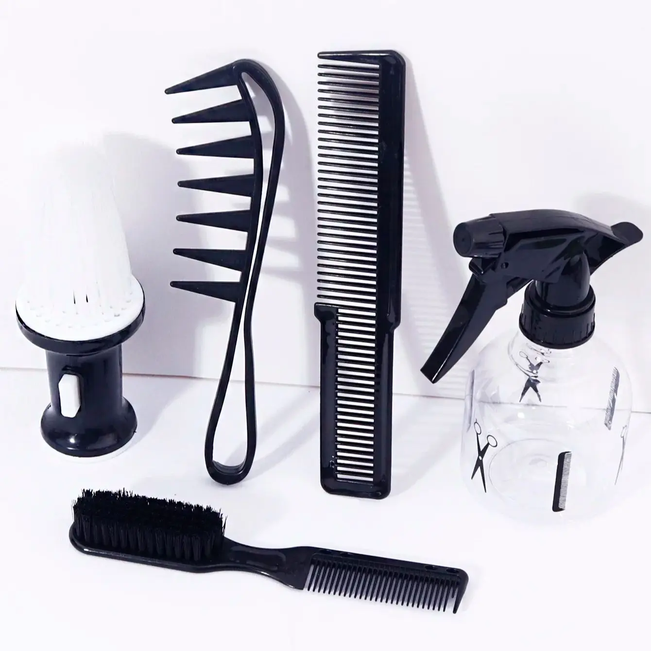 

5 шт., незаменимый набор для профессиональной прически, с многофункциональной расческой и распылителем, специально для париков из натуральных волос