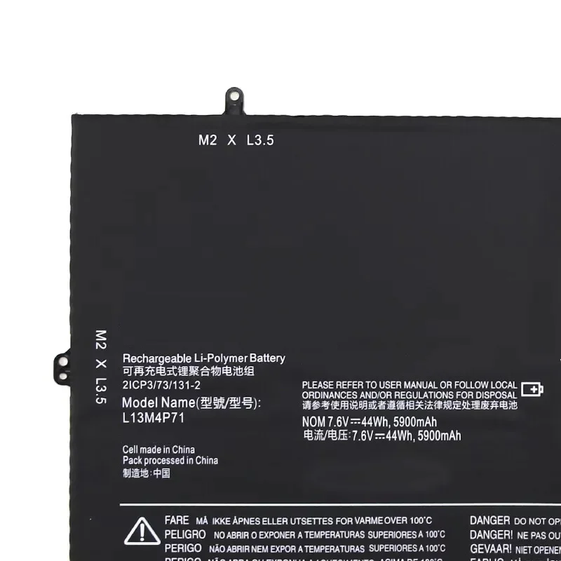 

НОВЫЙ L13M4P71 7,6 В 5900 мАч 44 Втч аккумулятор для ноутбука Lenovo YOGA 3 PRO L14S4P71 1370 Pro-5Y71 Pro-I5Y51 Pro-I5Y71