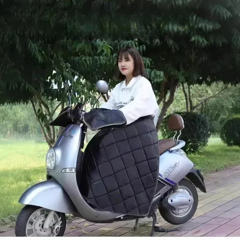 

Термальная ветрозащитная мотоциклетная юбка, водонепроницаемый фартук для верховой езды, утолщенная бархатная подкладка, защита колена, теплое снаряжение для мужчин и женщин