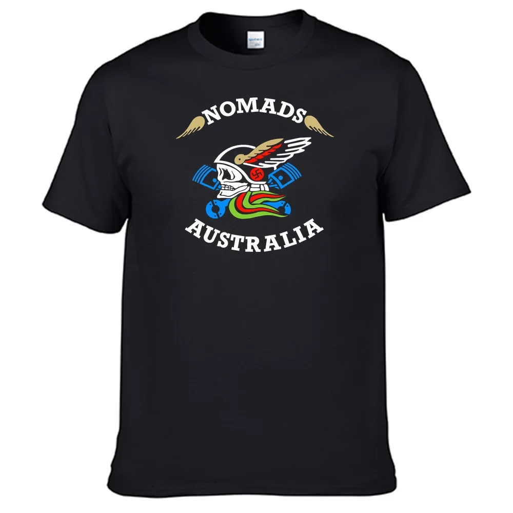 Nomads Mc Australia T Shirt 100% Cotton Men Shirt