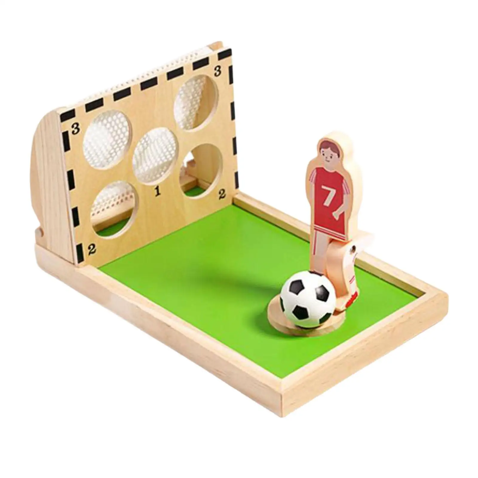 

Wood Mini Foosball Games Tabletop Sports Toy Hand Eye Coordination Soccer