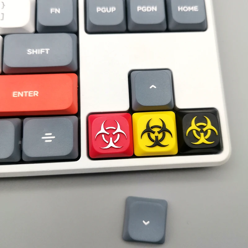 Resident Evil Series Low Shaft Gaming Keycaps Resin Personalize Customized Handmade Artisan Keycap for Nuphy Air\K3\K3 PRO