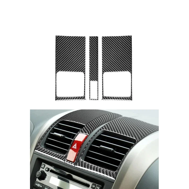 

Carbon Fiber Car Interior Center Control Air Condition Vent Outlet Frame Cover Trim For Honda CRV CR-V 2007- 2011