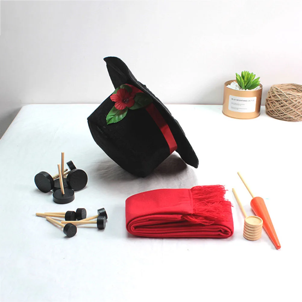 

14pcs Snowman Dressing Kit Christmas Decoration Accessories Red Scarf Wooden Eyes Mouth Buttons Carrot Nose Box