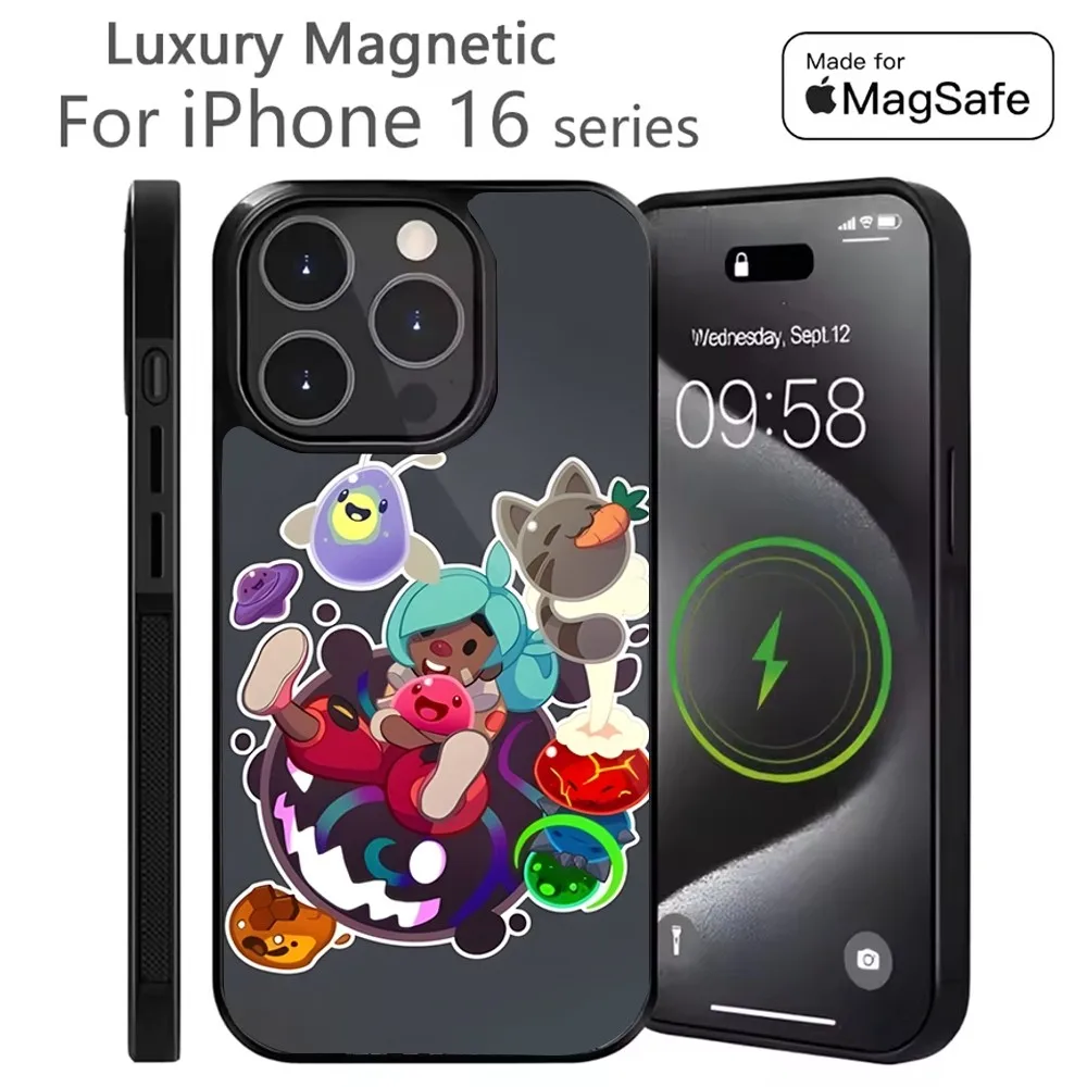 

S-Slime Rancher Game Phone Case For iPhone 16,15,14,13,12,11,Plus,Pro,Max Mini Magsafe Magnetic Wireless Charging