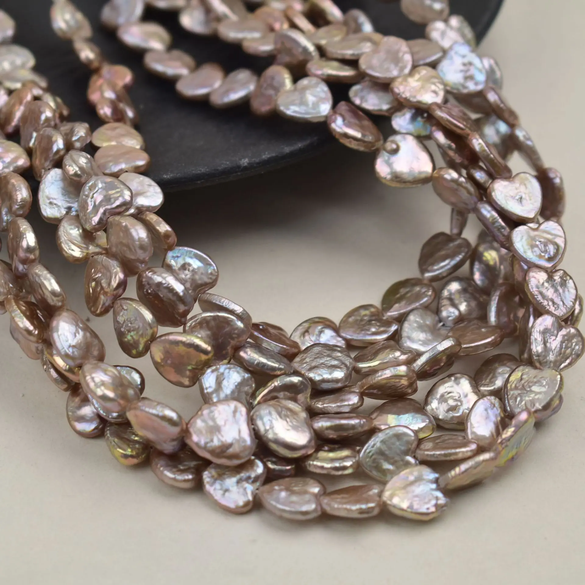 

Серые жемчужины в форме сердца, пресноводный жемчуг барокко, неправильной формы, рассыпные бусины для изготовления ожерелий, браслетов и ювелирных украшений своими руками