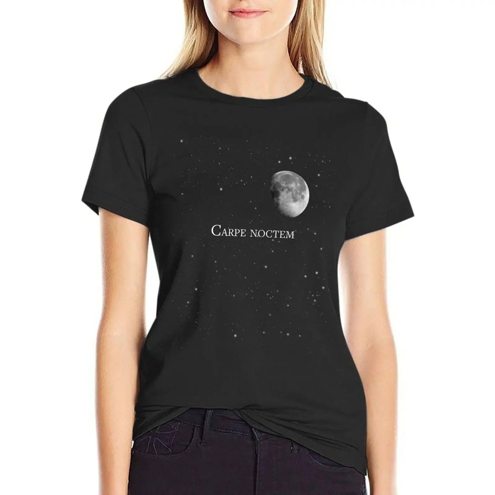 

carpe noctem T-Shirt anime clothes customs plain Woman clothing