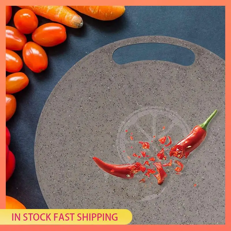 

AA05 4X разделочная доска, пластиковая кухонная разделочная доска, круглая доска для выпечки, разделочная доска для фруктов и овощей с ручками 31 см