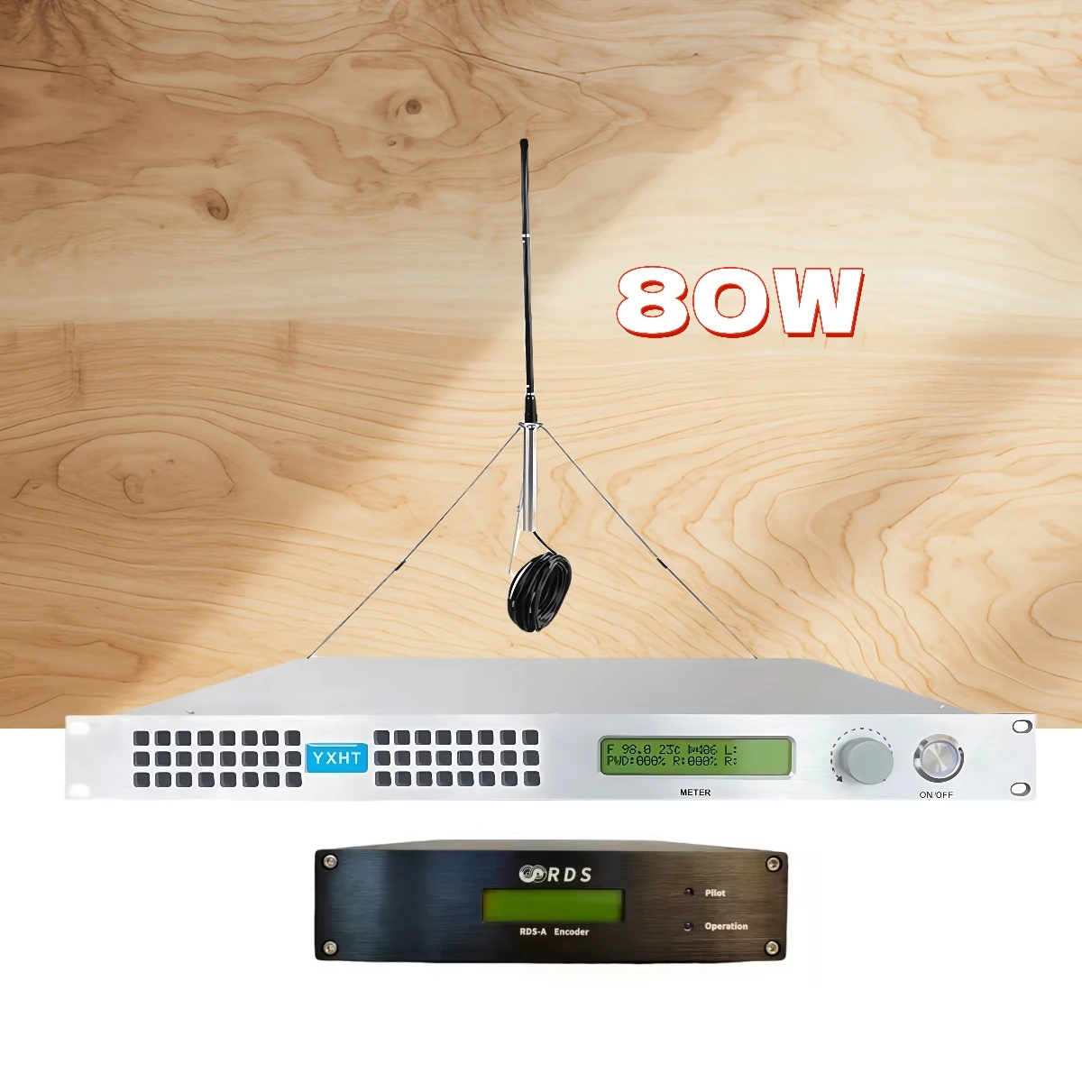 

YXHT-1, 80W FM Broadcast Transmitter Kits+RDS for Radio Station
