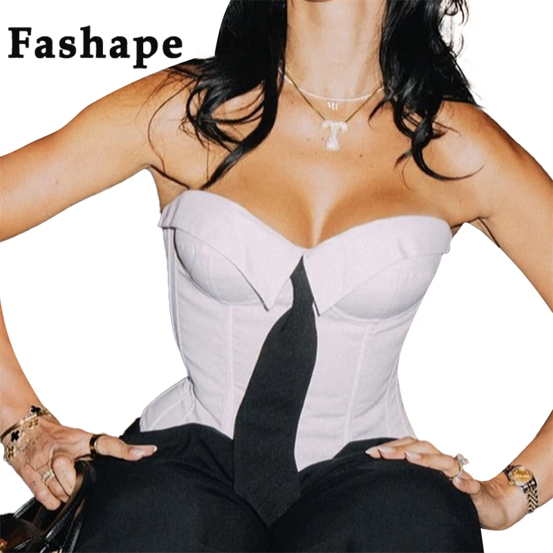 

Модный белый корсет, формирователь тела, пуш-ап, тонкие бюстье для живота, городской галстук, топ без бретелек, женское нижнее белье