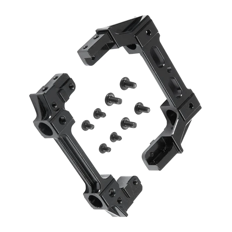 Kit Dudukan Braket Tetap Girder Rangka Depan Belakang Aloi Aluminium untuk Suku Cadang Mobil Perayap RC Axial SCX10 II 90046 1/10