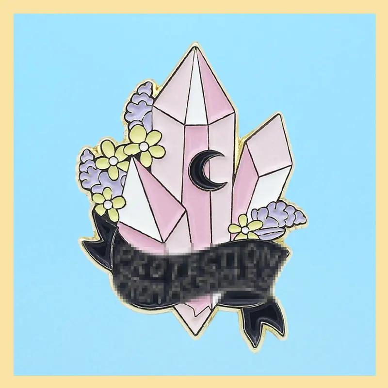 Fashion Crystal Metal Brooch Lapel Accessories Commemorate Collecting Backpack Hat Bag Decorate Badge Boutique Medal Gift Pin