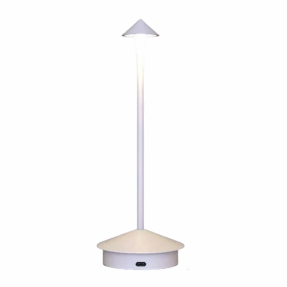 

Настольная лампа LED с конусным основанием, 3 режима освещения, сенсорное управление, ретро-дизайн, перезаряжаемая, портативная, алюминиевая, для чтения