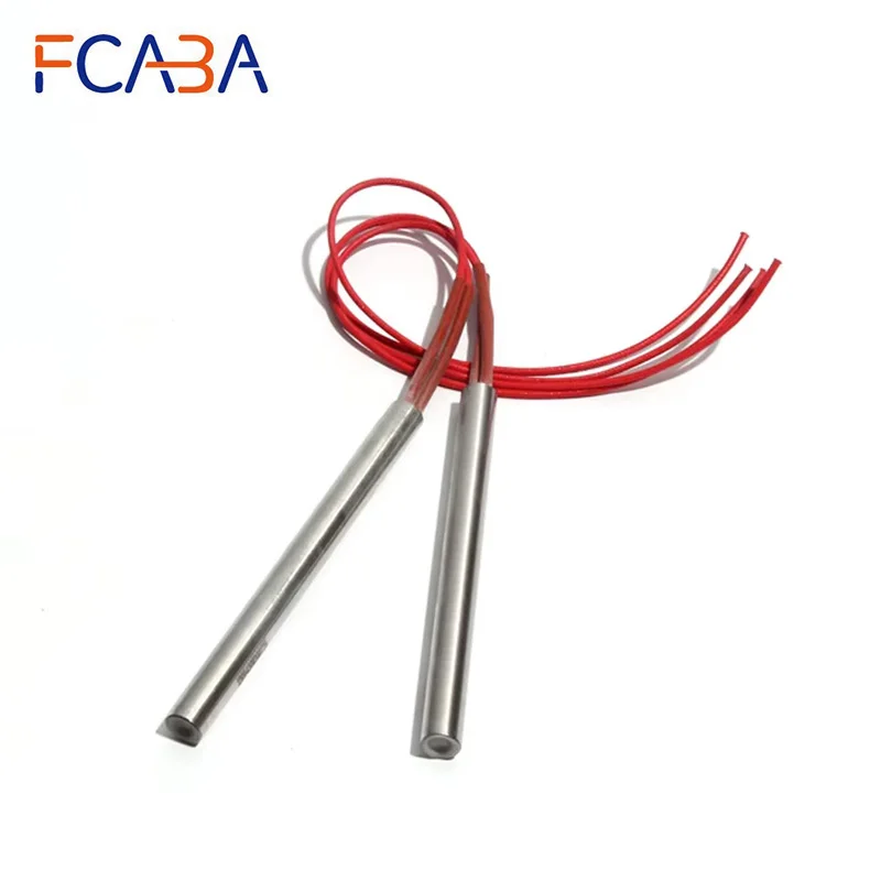 FCABA 5PCS 20mm 190~220mm 201SUS Tubular Heating Pipe Cartridge Heaters 110/220/380V 950/980/1000/1100W Electric Element