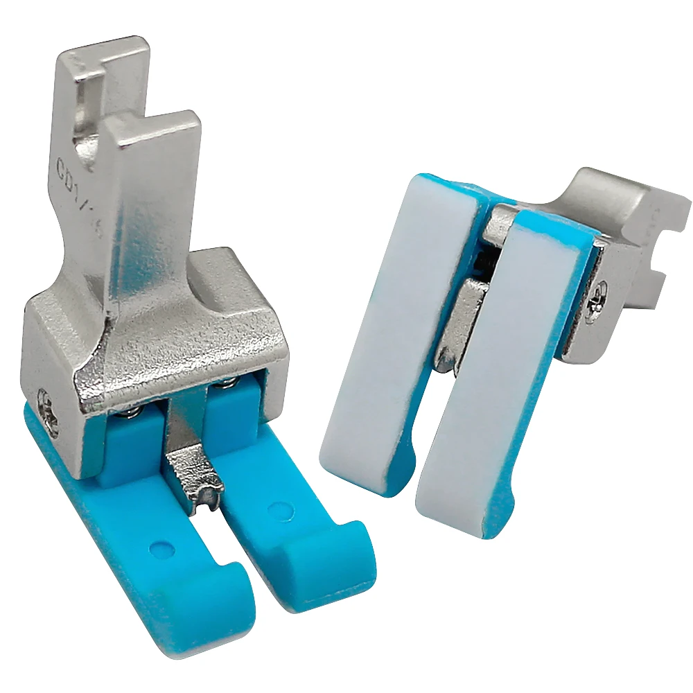 1 PCS CD 1/32'' 1/16'' Plastic Left Right Double Compensating Presser Foot  For Industrial Lockstitch Sewing Machine Accessories