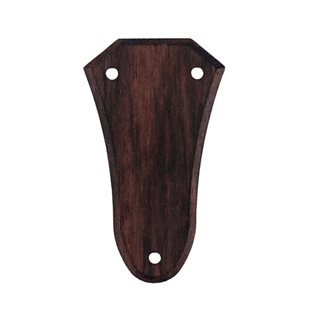 Rosewood 3 Holes Truss Rod Cover Acoustic Guitar 40Mm Vertical 17.3mm Bottom Spacing Natural Color Wood Grain Protective Guitar
