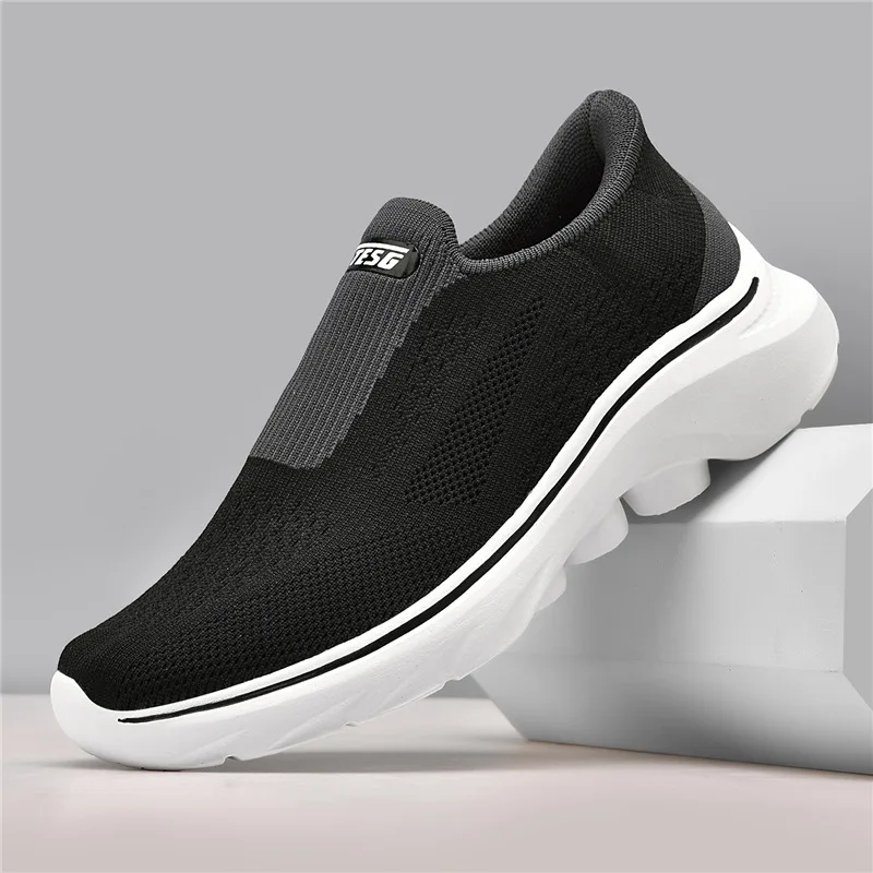 Spring Summer Shoes for Man Breathable Knit Casual Shoes Lightweight Sport Shoes Youth Fashion Chunky Sneaker