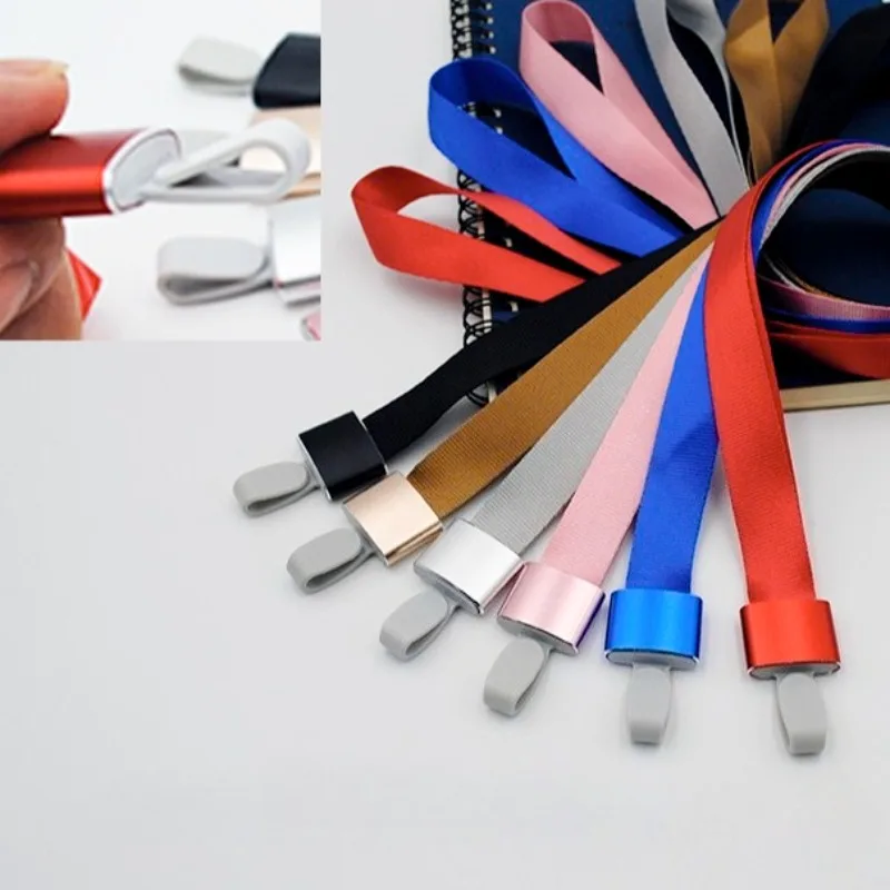 Solid Color Lanyard for Working Permit Badge Holder Accessories ID Pass Work Card Neck Strap for Staff Nurse