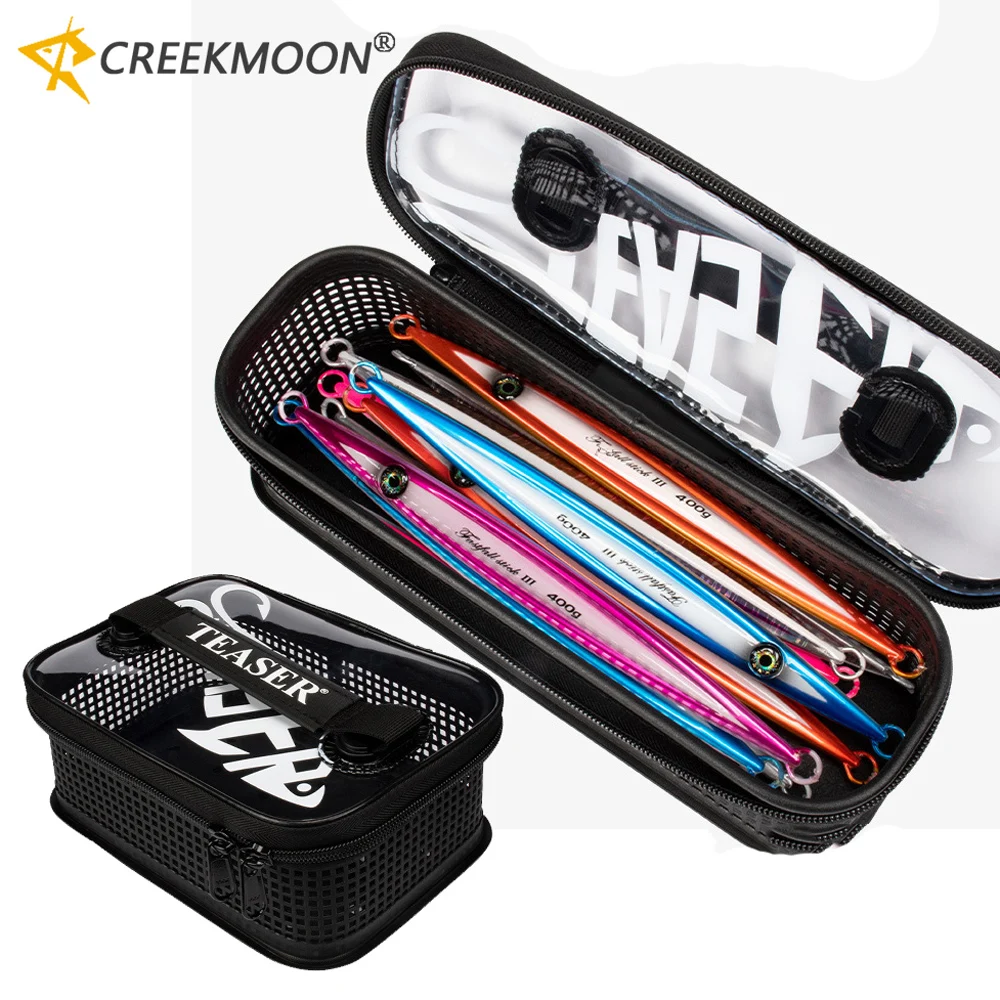 

Коррозионностойкая сумка для снастей для металлических приманок, утолщенная портативная коробка для хранения, ведро для живых скважин для организации рыболовных снастей