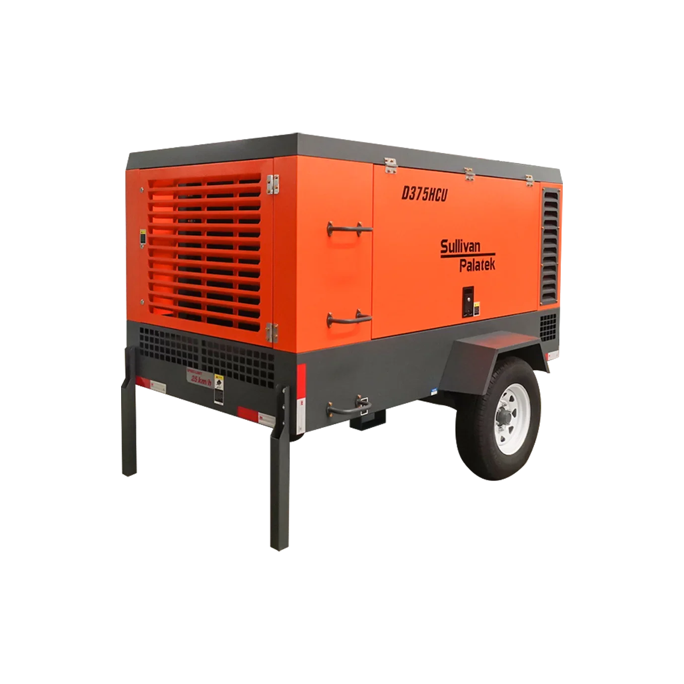 D375 375cfm 10.6M3/M-10.3Bar Portable Diesel Engine Driven Screw Air Compressor Air Cooled 10.3Bar Pressure