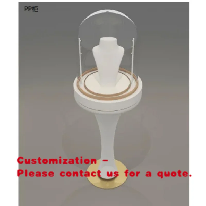 

custom.High Quality Rectangular Glass Cover Display Cabinet with LED Lighting White Retail and Museum Use