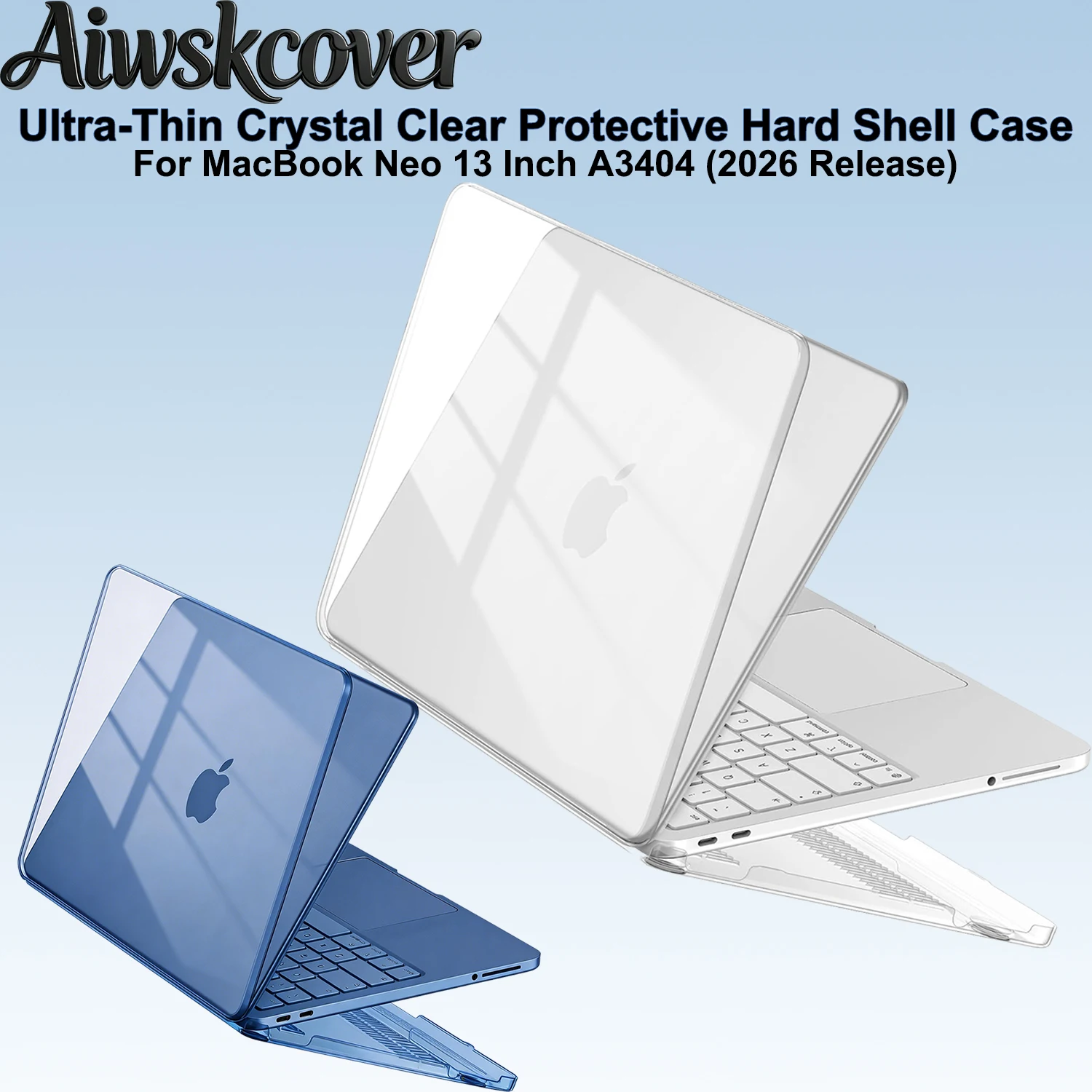 Case For MacBook Neo 13 Inch A3404 (2026 Release) , Ultra-Thin Crystal Clear Protective Hard Shell Case For MacBook Neo 13