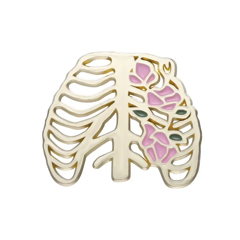 Organ Brooch Heart Viscera Student Teaching Medical Tool Metal Badge Wholesale Backpack Accessories Lapel Pins for Clothes Pin