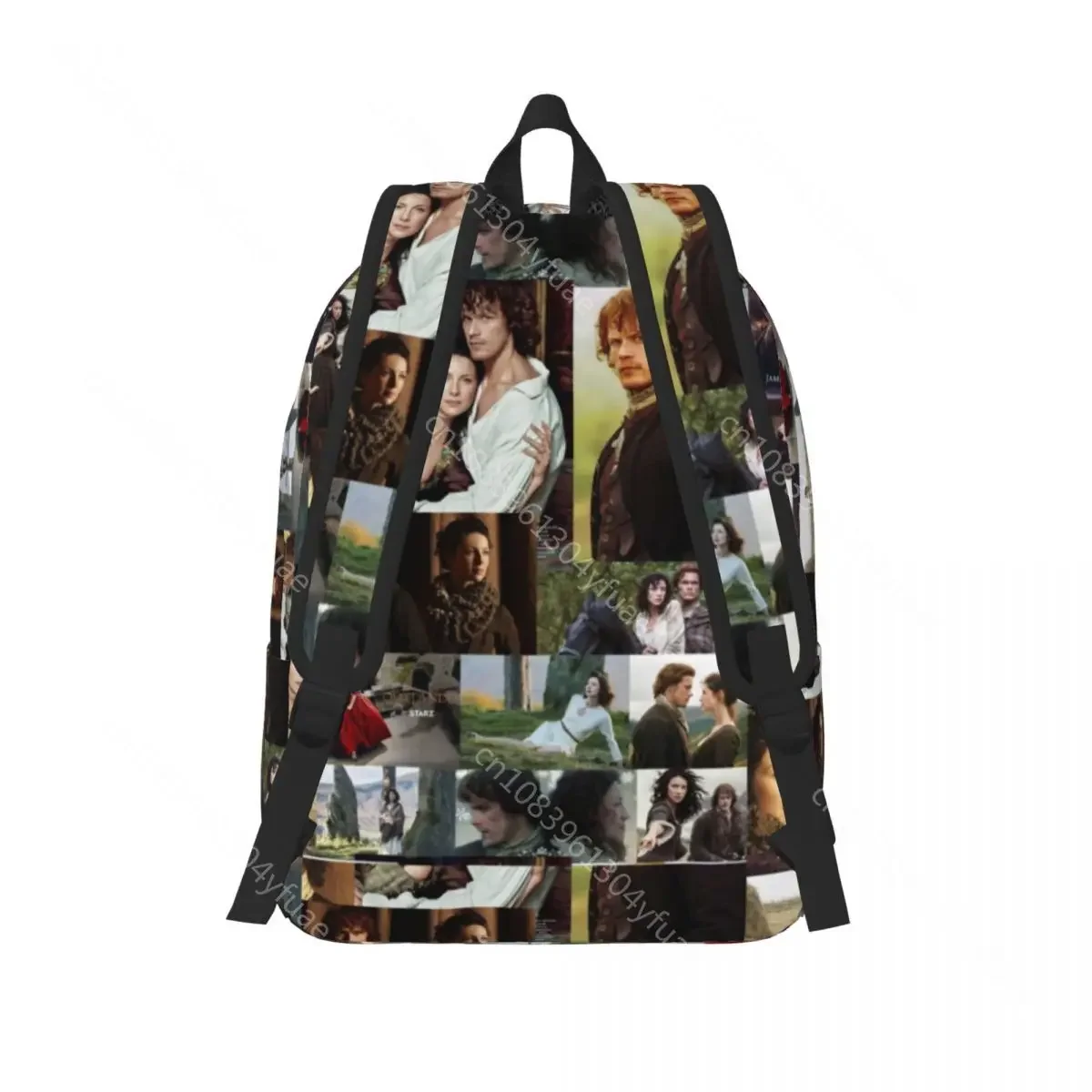 Outlander Cast Backpack Tv Show Collage Cycling Backpacks Xmas Gift Girl Designer Pattern School Bags Casual Rucksack