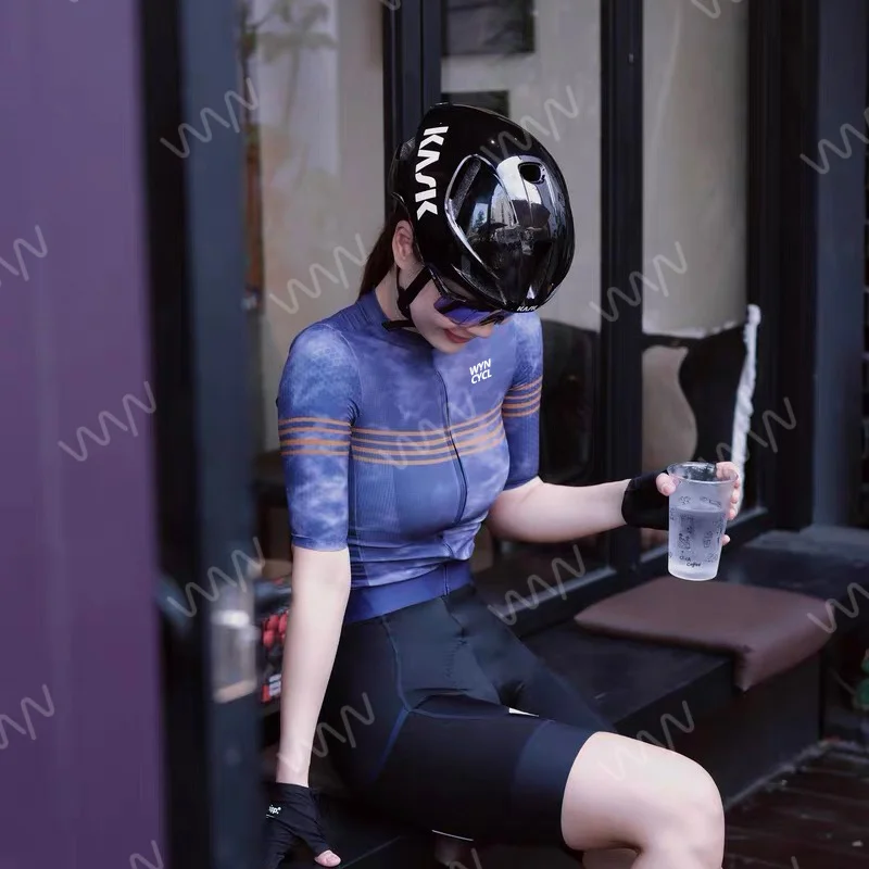 

​​Women's Cycling Jersey Short Sleeve Summer Bike Shirt Wicking Quick-Dry Breathable Race Fit Lightweight Comfort Road Biking​