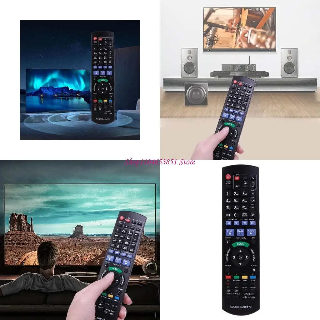 BluRay IR6 Remote Control Replacement for Panasonic DVD Player Applicable N2QAYB000479 N2QAYB000475 DMRBW780GL DMR-BW780
