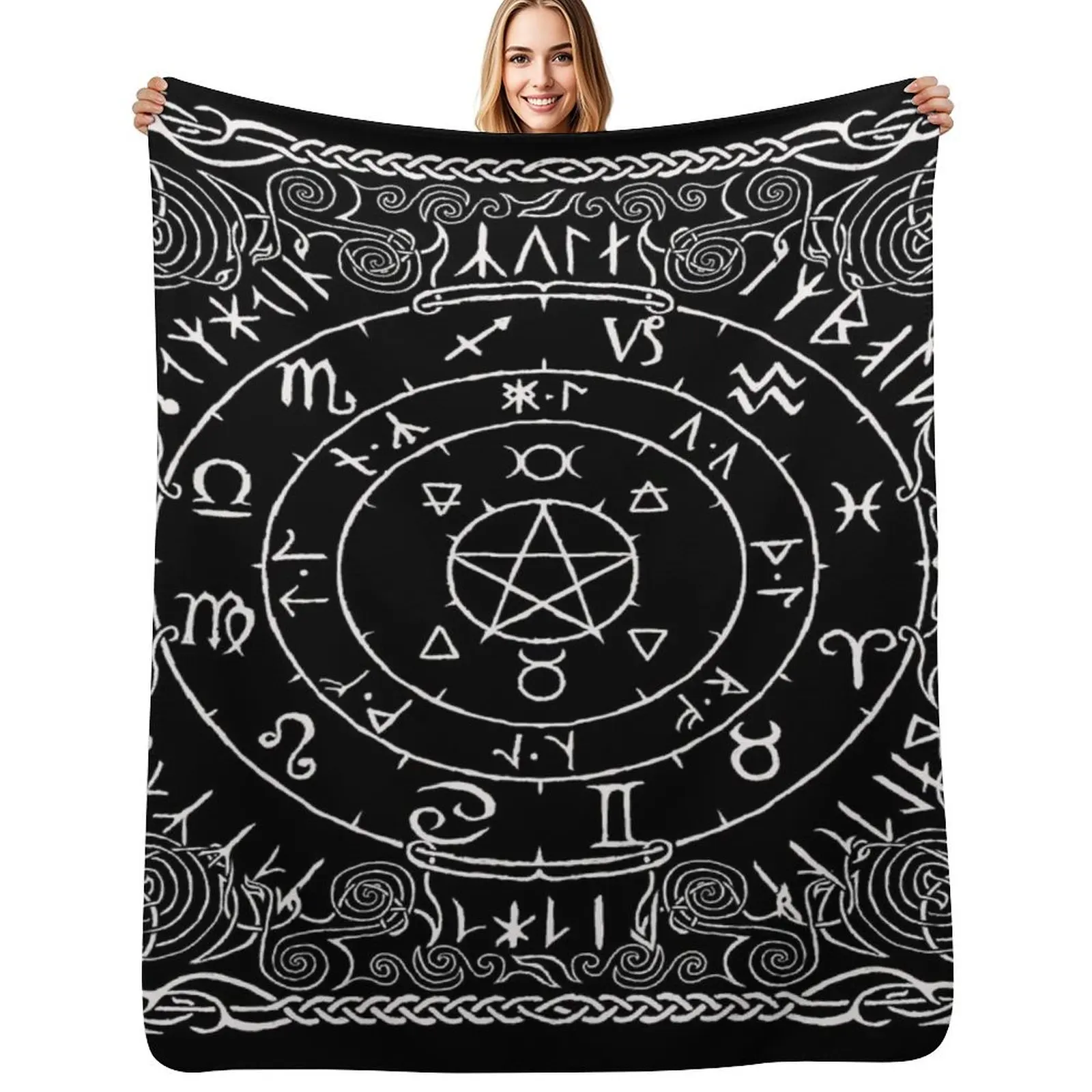 Year of the Pagan Throw Blanket Plaid valentine gift ideas Luxury Throw Beautifuls Winter beds Designers Blankets