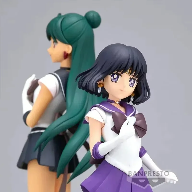 In Stock Original Banpresto 18cm Sailor Moon Glitter＆glamours Action Figures Sailor Saturn Pluto Collection Pvc Model Toys Gifts