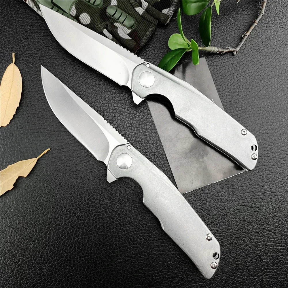 

Remedy 3720 Flipper Outdoor Folding Knife 8C13Mov Drop Point Blade 420 Steel Handle Camping Hunting Self-defense Hiking EDC Tool