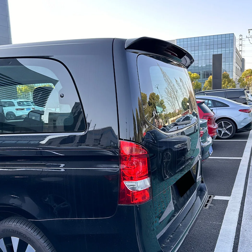 

For Mercedes Benz Vito Viano V-Class W447 V220 2016-2023 Car Spoiler Wing Roof Trunk Splitter Spoiler Diffuser Rear Lip Trim