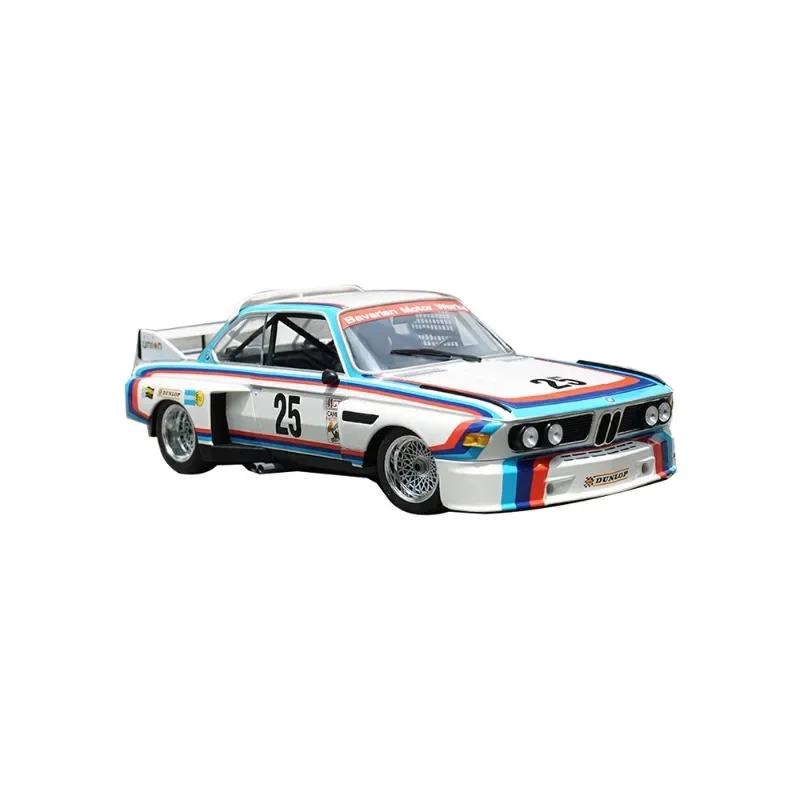 1:18 Original BMW CSL25 diecast alloy car model BMW 3.0 Rally car boy collection decorative display toy gift for children.