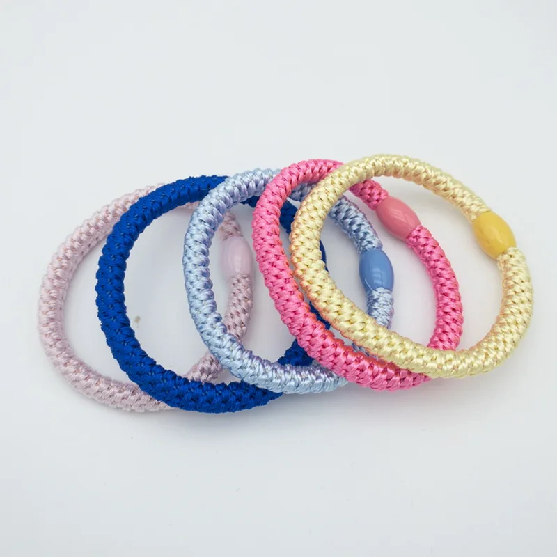 5pcs Rainbow Hair Rubber Bands For Women Elastic Hair Tie Bracelet Girls Thick Hairbands Big Scrunchies Knekki Haar Elastiek