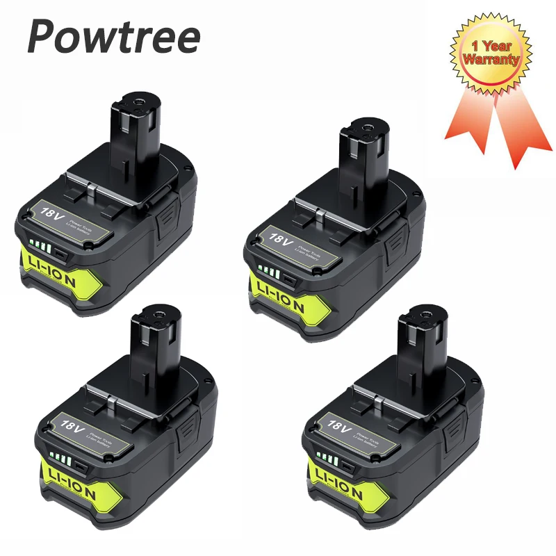 

6.0Ah 18V Replacement Battery for Ryobi 18V Lithium Battery for P108 P102 P103 P104 P105 For Ryobi 18-Volt ONE+ Cordless Tool