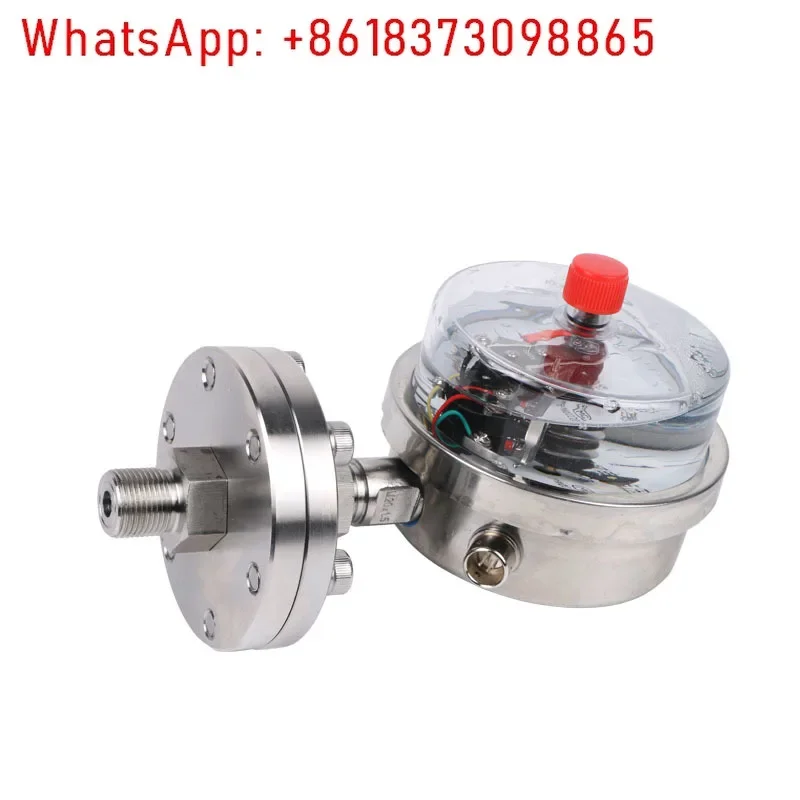 Electric contact shock-resistant diaphragm pressure gauge thread installation M20 * 1.5