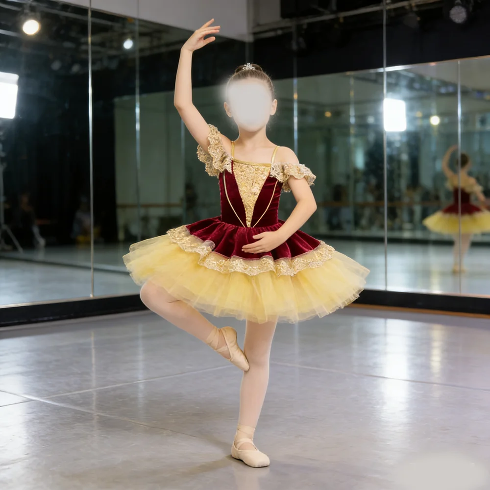 children’s-glittery-ballet-skirt-dressperformance-outfit-baroque-style-puff-skirtlong-dress-performance-attire-stage-wear2157