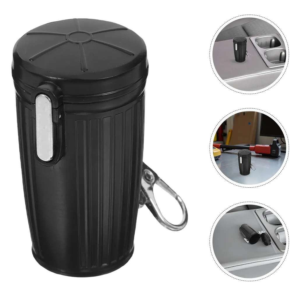 

2 Pcs Pocket Ash Tray Storage Portable Organizer Compact Container Miniature Holder