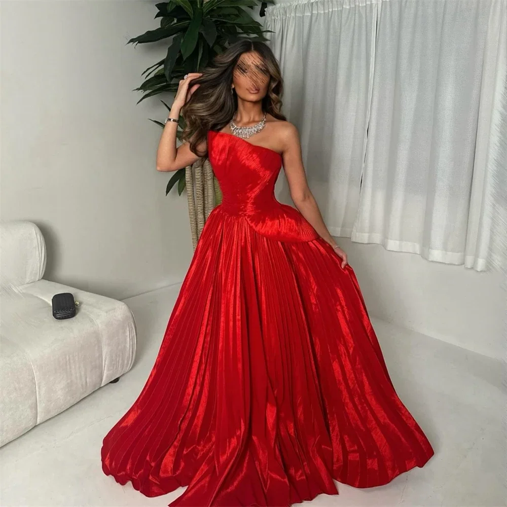 Prom Dress Strapless Ball Floor Length Sleeveless Flouncing Bespoke Occasion Dresses Saudi Arabia Formal Evening Gown