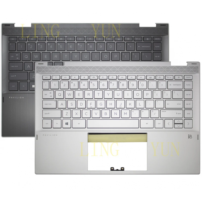 

Подходит для HP Pavilion x360 14-DW TPN-Q171 C, металлический пластиковый корпус клавиатуры.