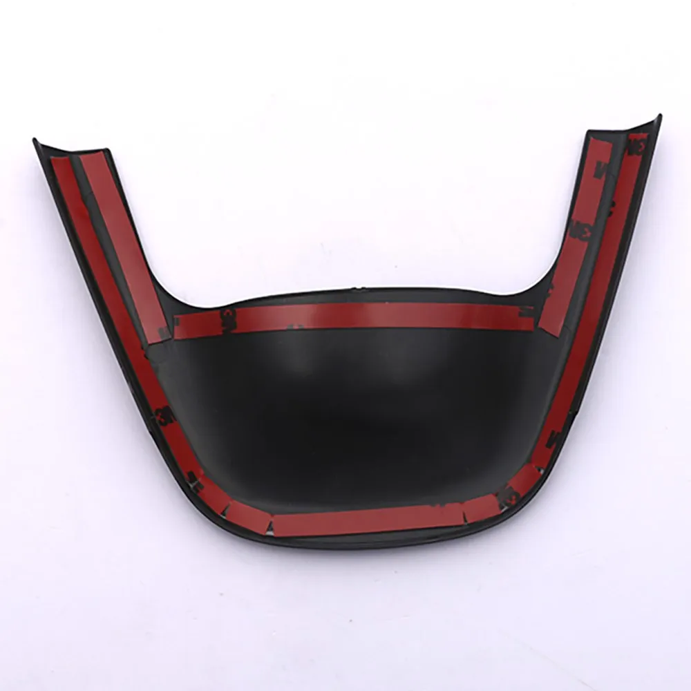 أسود لوحة مقبلات trim تغطية عجلة القيادة سيارة الملحقات لتويوتا بريوس prime phv 2017 #2