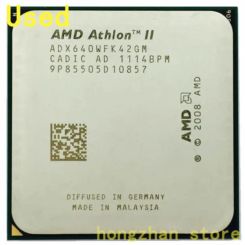 Used AMD Athlon II X4 640 3GHz Quad-Core CPU Processor ADX640WFK42GM X4-640 Socket AM3