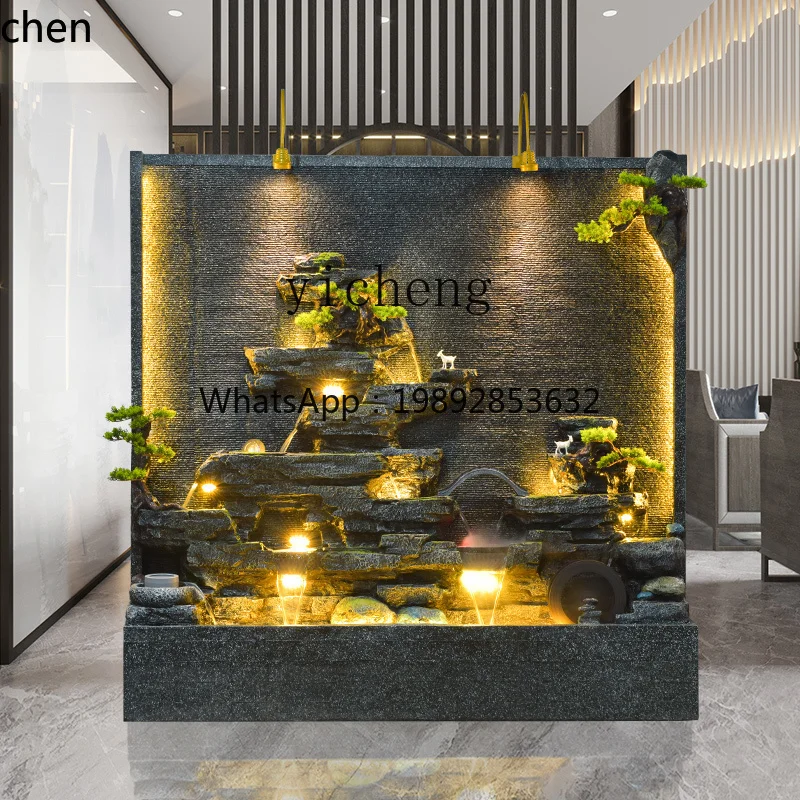 YFY water curtain wall rockery water feature running water fountain ornament view decoration