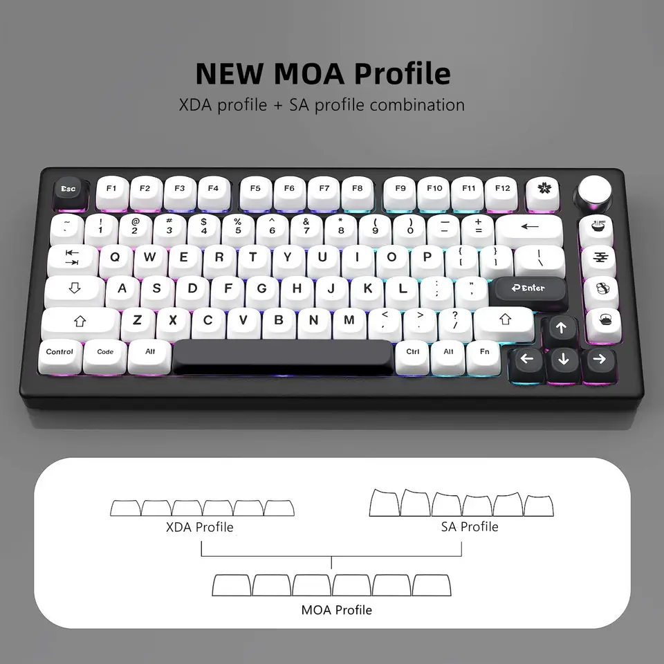 142 Keys Bow PBT Keycaps MOA Profile PBT Dye Sublimation DIY Key
