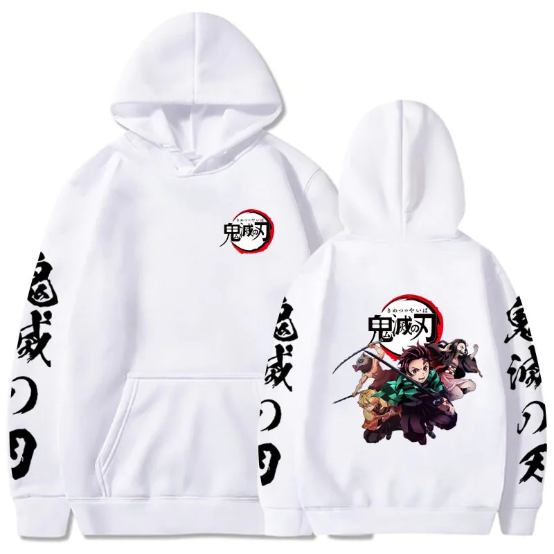 الرسوم المتحركة اليابانية كامادو تانجيرو جديد هوديي الرجال النساء Harajuku البلوز الشارع ارتداء للجنسين الخريف/الشتاء أفخم العلامة التجارية سترة