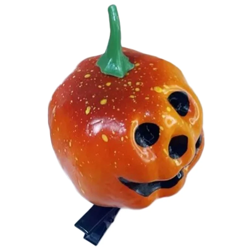 Lindo accesorio para cabello calabaza sonriente para diversión Halloween y truco o trato