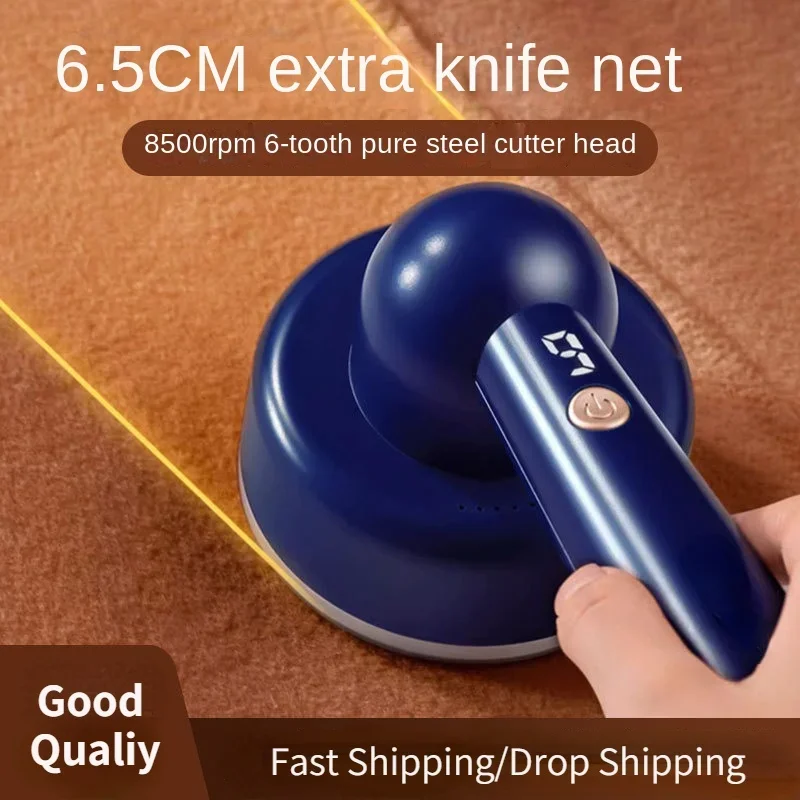 USB Rechargeable Lint Clothes Ball Remover Clothes Ball Trimmer Fabric Shaver 3 Gear Adjustment with 3 Blades Head